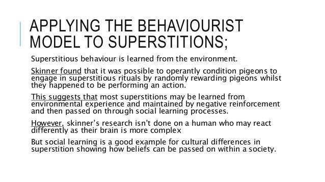 Anomalistic psychology Superstitions