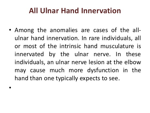 Anomalous Innervations in (EMG/NCS) by Murtaza