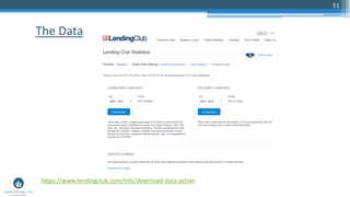 51
The Data
https://www.lendingclub.com/info/download-data.action
 