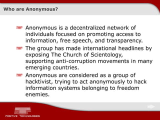 Anonymous Attacks On Tunisian Government | PPT