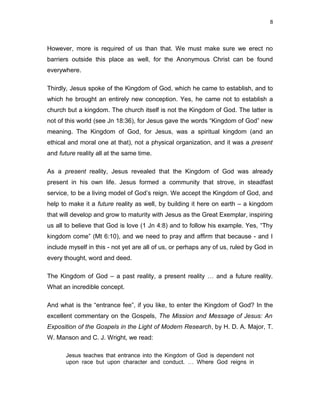 THE ANONYMOUS CHRIST AND THE KINGDOM OF GOD | PDF