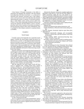 Anonos U.S. Patent Number 9,087,215