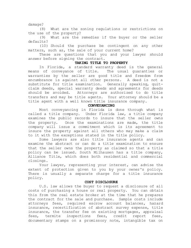 A non residents guide to buying property in florida