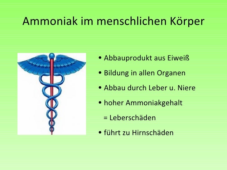 Zu Viel Ammoniak Im Körper Symptome