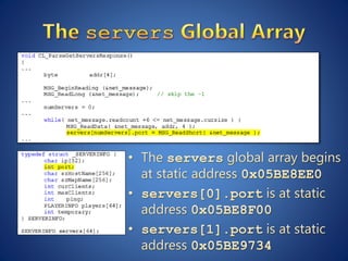Anonymous Remote Arbitrary Code Execution in Alien Arena | PPTX