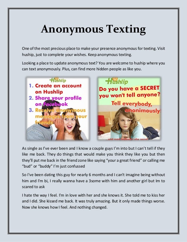 Anonymous Texting