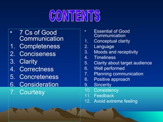 7c's of Good Communication | PPT