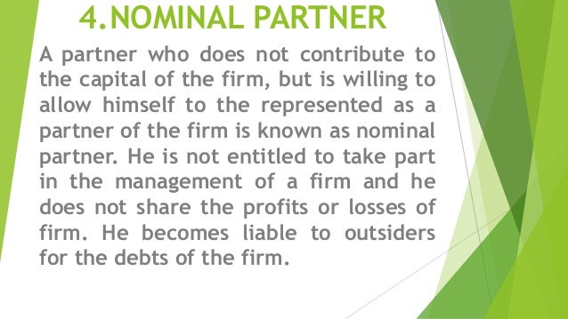 how many types of partners