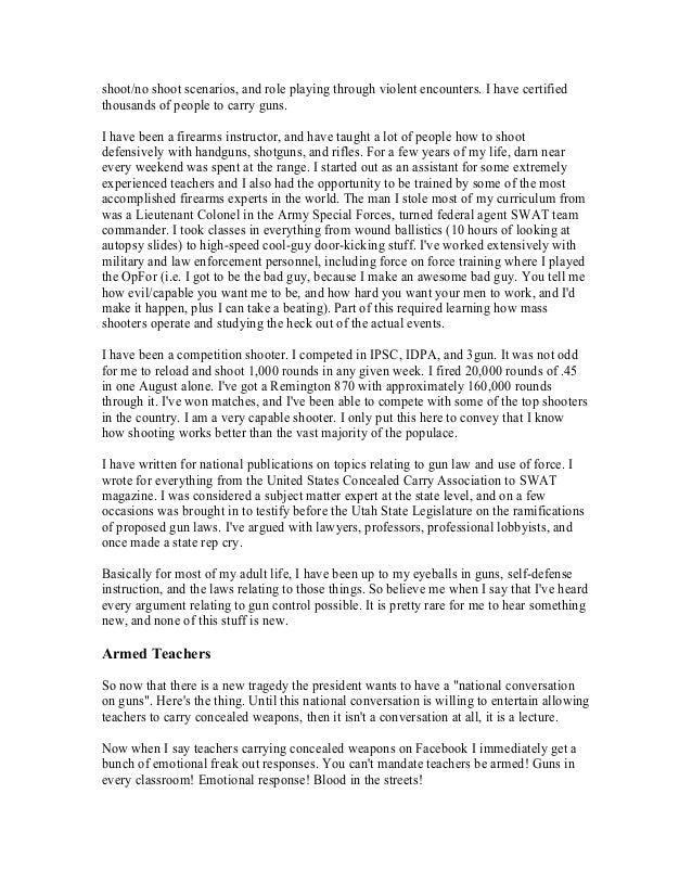 Do students want teachers to carry guns picture