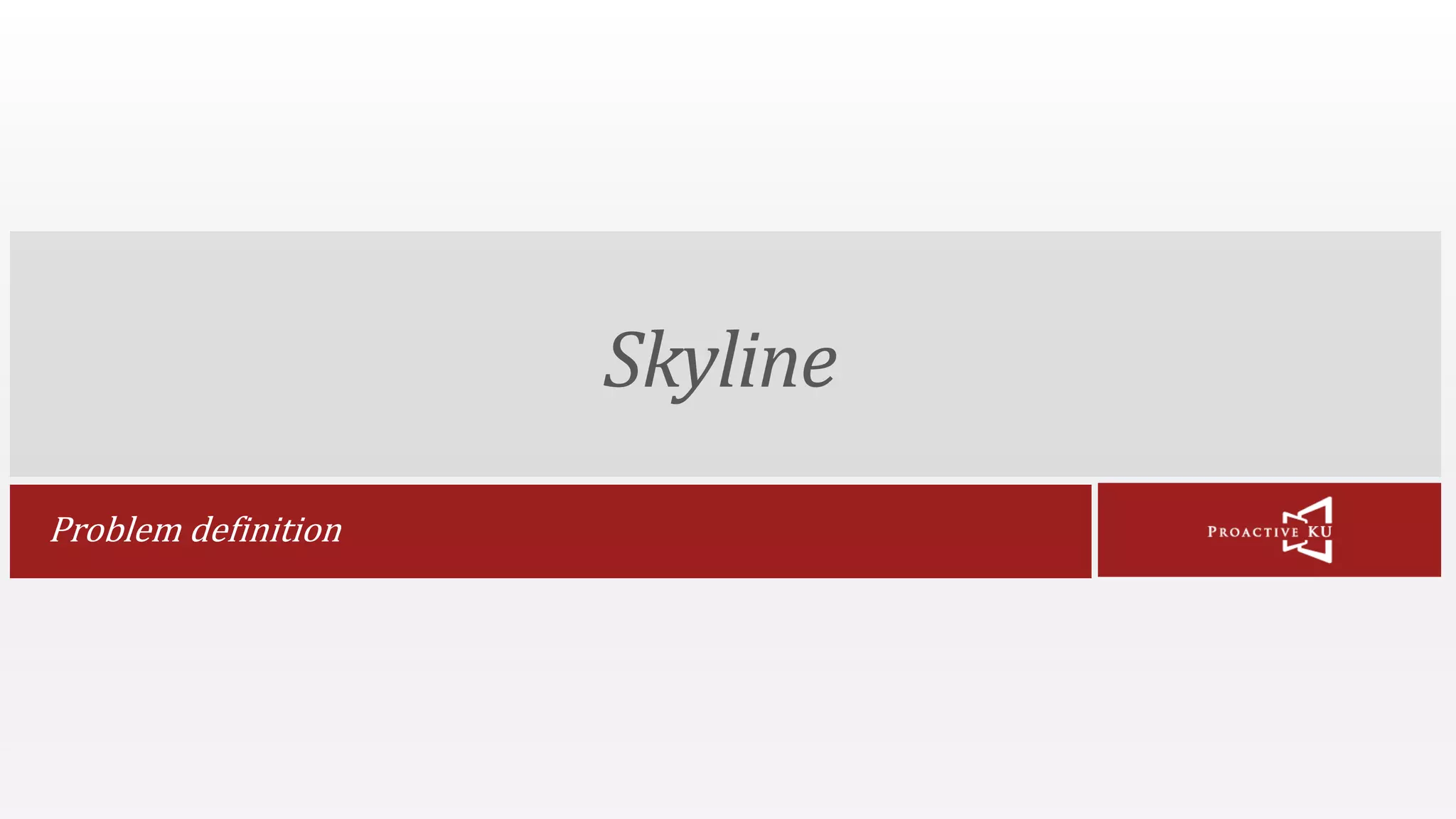 Skyline Problem definition 