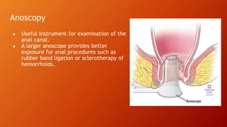 Anorectal diseases | PPTX
