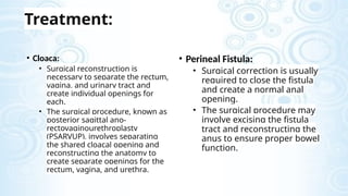 Anorectal Malformation. Surgery Presentation | PPTX