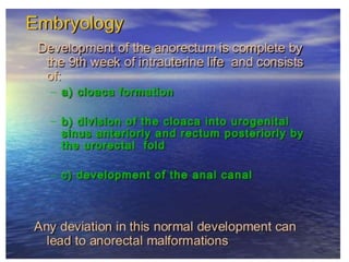 Anorectal malformation ppt 5