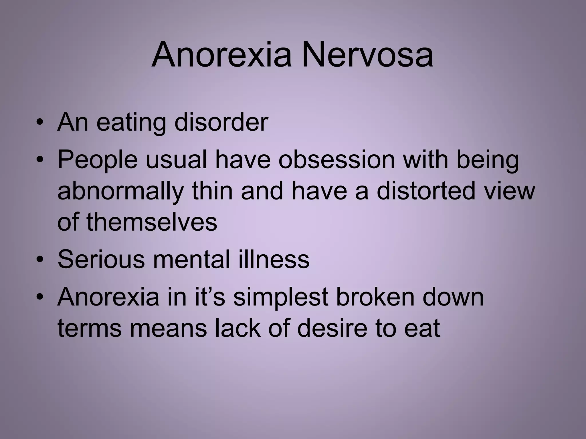Anorexia | PPTX