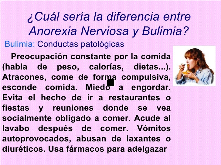 Anorexia dietas para adelgazar