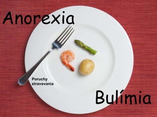 Anorexia Bulímia Poruchy stravovania 