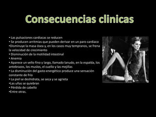 Miedo al aumento de peso o a la obesidad incluso cuando el peso se encuentra por debajo de lo recomendable