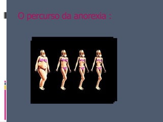 O percurso da anorexia :