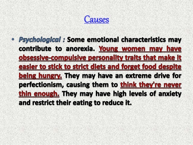 an overview of anorexia nervosa Anorexia nervosa (an) is an eating disorder characterised by low body weight, intense fear of gaining weight, and a body image disturbance. an overview of anorexia nervosa Anorexia nervosa (an) is an eating disorder characterised by low body weight, intense fear of gaining weight, and a body image disturbance.