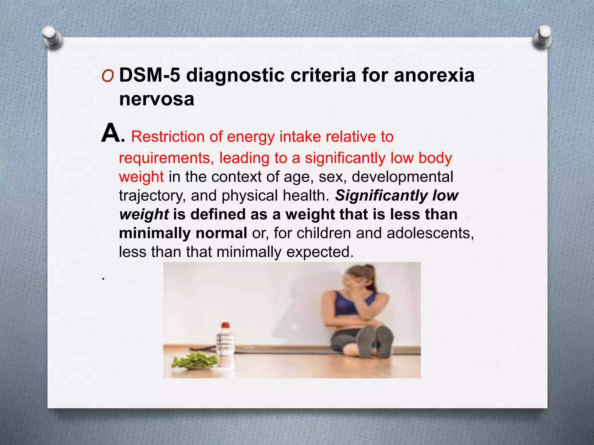 Anorexia nervosa | PPTX