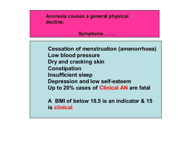 Causes of anorexia essay