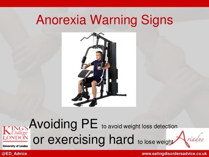 Anorexia warning signs