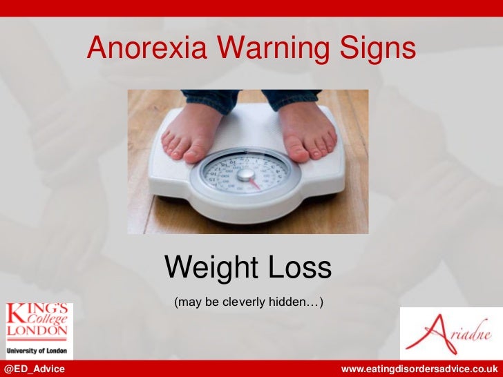 Anorexia warning signs