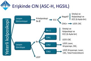 Leep Ckc Anormal Servikal Smear de Yonetim 2013 | PPTX