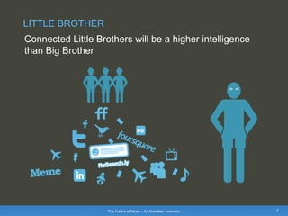 PeopleBrowsr Presents The Future of News - An Orwellian Inversion  Slide 7