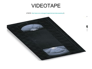 VIDEOTAPE
(FONTE: http://www.tumc.de/page/images/stories/videocassete.gif)
 