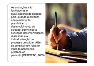 Anotacoes de enfermagem_em_curativos | PDF