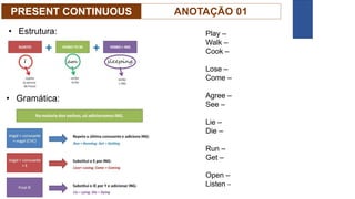 PRESENT CONTINUOUS 8 ANO | PPTX
