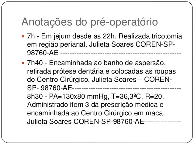 Exemplo De Anotaçoes De Enfermagem De Banho Sit Tua Saude