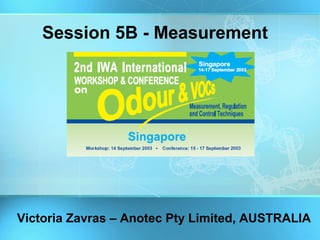 Session 5B - Measurement




Victoria Zavras – Anotec Pty Limited, AUSTRALIA
 