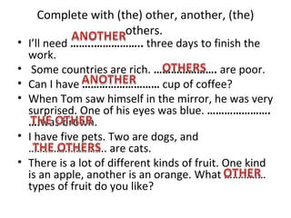 Another/Other/Others/The other Presentation | PPT