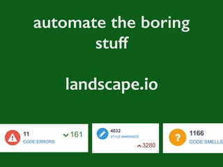 automate the boring
stuff
docs	tools
 