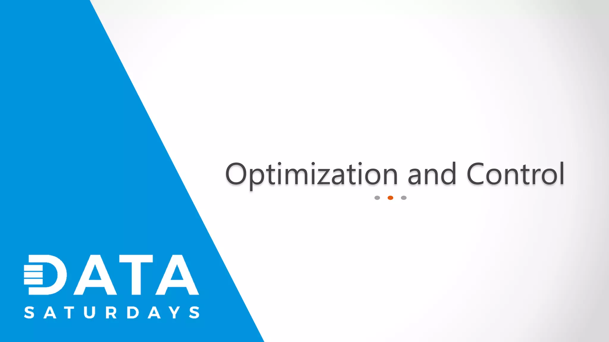 Optimization and Control 