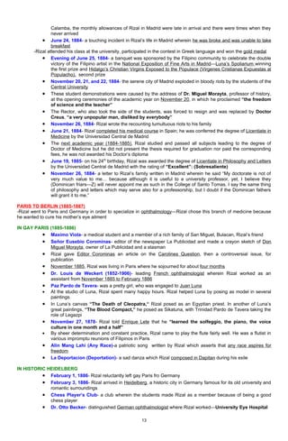 An Outline of Jose Rizal's Life | PDF