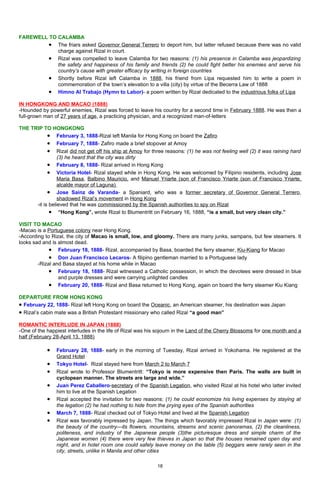 An Outline of Jose Rizal's Life | PDF