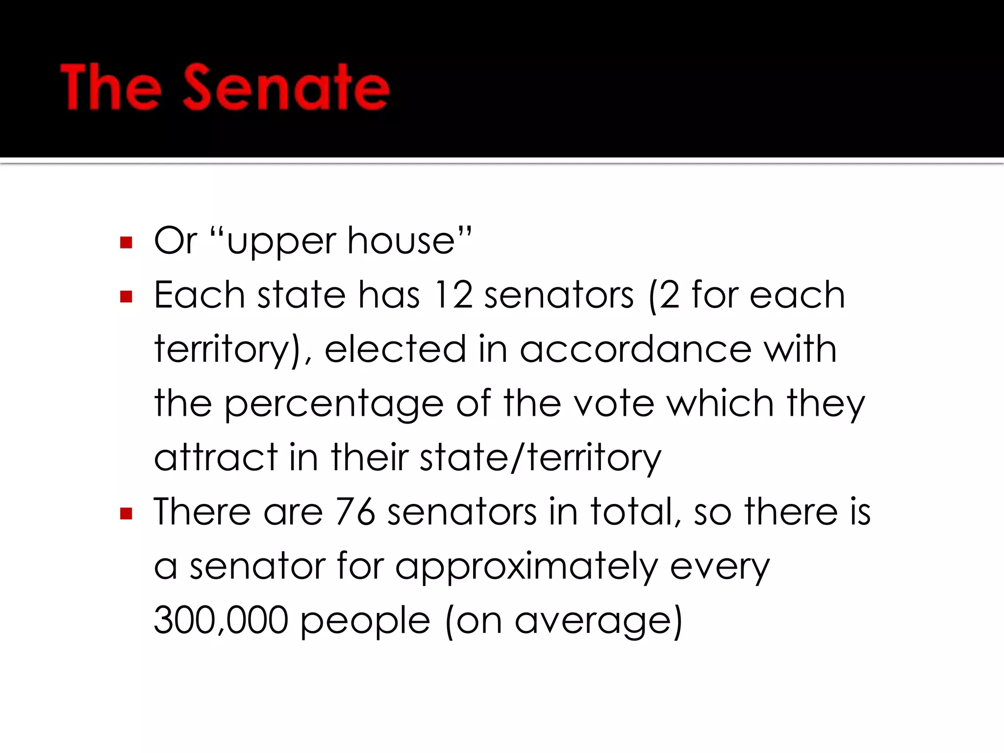 Winning the seatNow they count up the next preference of those voters, and find:Labor	6,000  Liberal	3,000Adding this to the previous votes:Labor	55,000 + 6,000 = 61,000  Liberal	56,000 + 3,000 = 59,000Labor now has more than the 60,001 votes required to win the seat