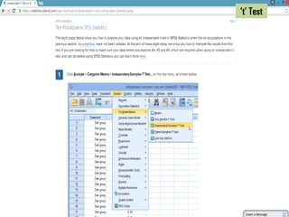 ‘t’ Test
 