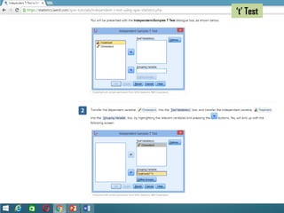 ‘t’ Test
 