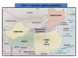 China – 5 grandes regiões geográficas
