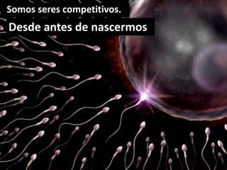 Somos seres competitivos.
Desde antes de nascermos
 