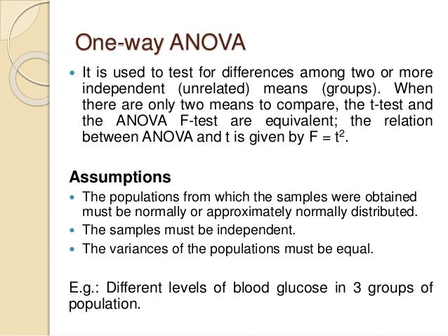 Anova (f test) and mean differentiation