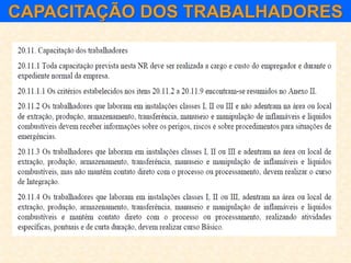 CAPACITAÇÃO DOS TRABALHADORES
 