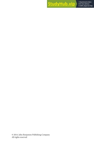 © 2014. John Benjamins Publishing Company
All rights reserved
 