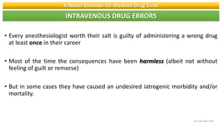 A novel solution for drug error | PPTX