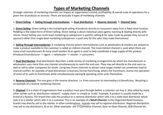 An overview about marketing, sales & distribution for fmcg sector | PDF