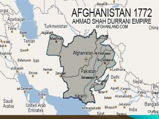 Pathans Distribution Map An overview of Pathans' Society | PPT
